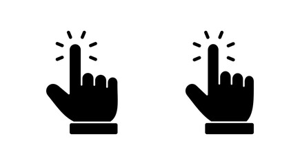 Hand cursor icon vector. cursor sign and symbol. hand cursor icon clik
