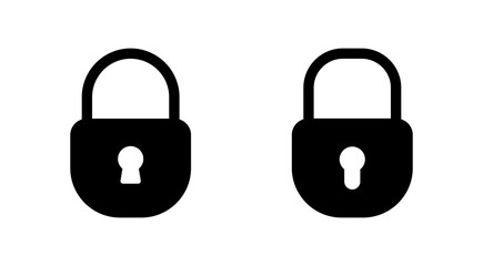 Lock icon vector. Padlock sign and symbol. Encryption icon. Security symbol