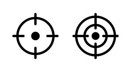 Target icon vector. goal icon vector. target marketing sign and symbol