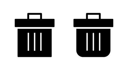 Trash icon vector. trash can icon. delete sign and symbol.
