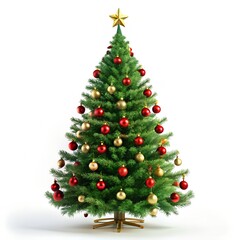 christmas tree with red balls