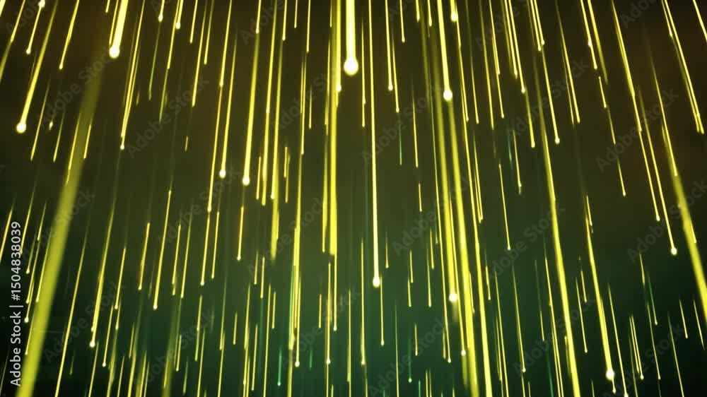Poster vibrant abstract background of golden light streaks mesmerizing display of energy and movement illum