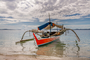 The boat at Coron Palawan Travel Beach Island Hopping