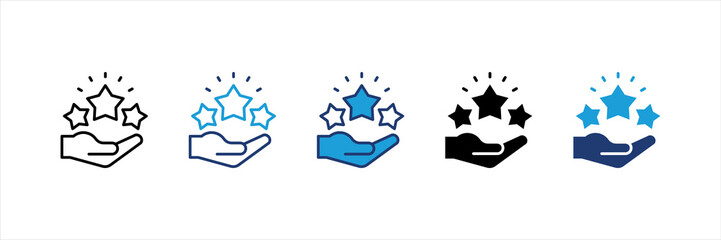 Star Multi Style Icon Set