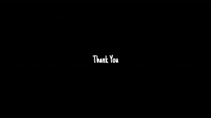 Animated Farewell Thank You Text on Transparent Background