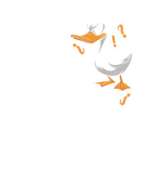 Funny Duck Cause Problems T Shirt PNG