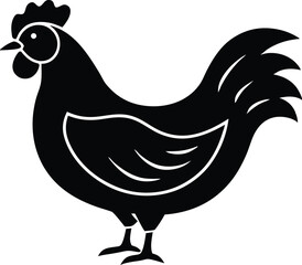 chicken vector icon.eps
