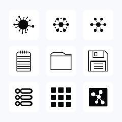 Web icon set. vector icon illustration
