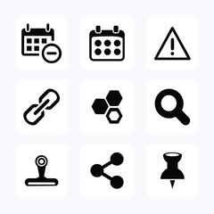 Web icon set. vector icon illustration