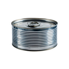 Closed Metal Tin Can with Easy-Open Lid - Studio Shot