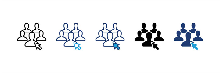 Selection Multi Style Icon Set