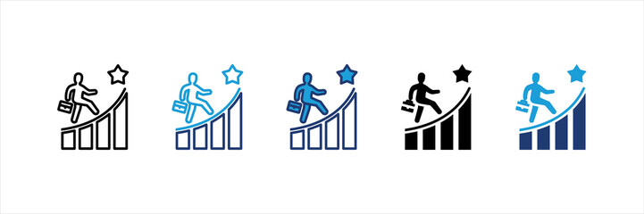 Career Path Multi Style Icon Set