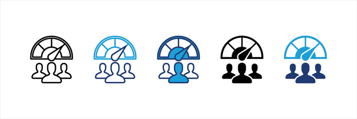 Employee Performance Multi Style Icon Set