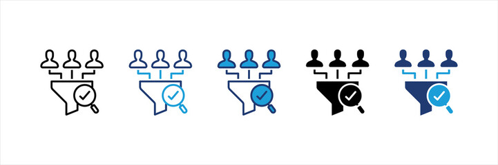 Screening Multi Style Icon Set