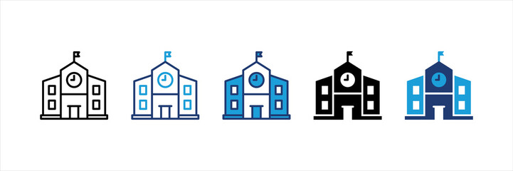 University Multi Style Icon Set