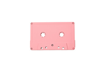 PNG, Pink cassette, isolated on white background