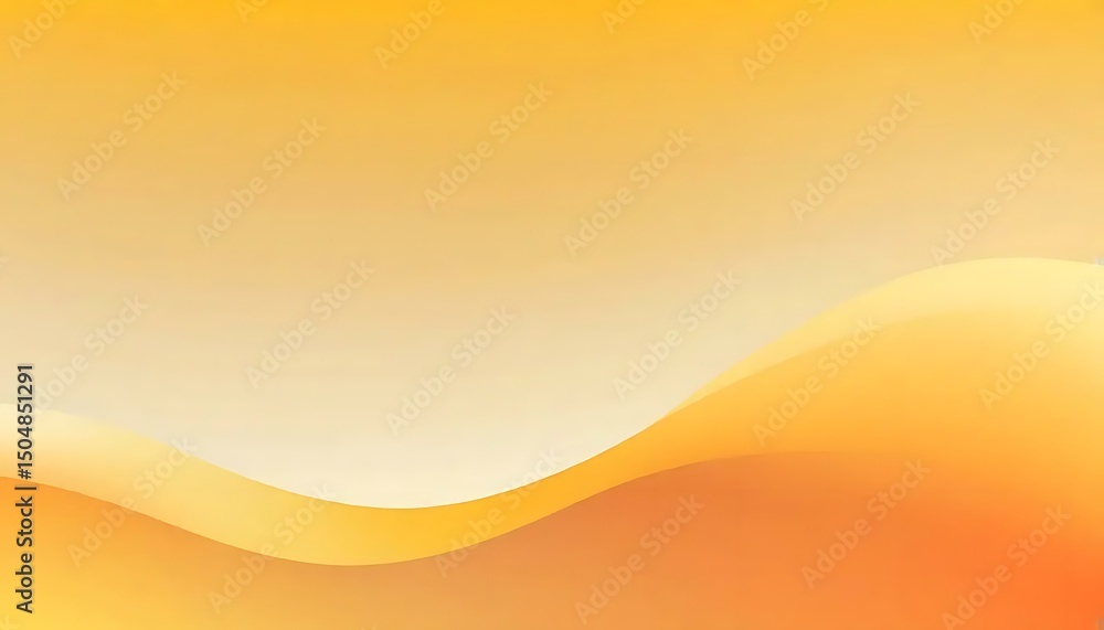 Poster a soft abstract background of gradient orange hues with smooth flowing curves and blurred edges.