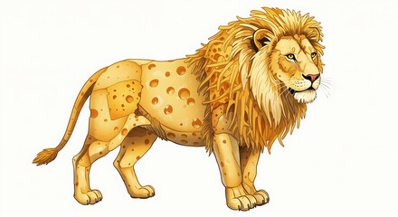 Obraz premium lion isolated on white