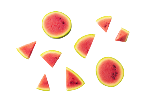 Minimal watermelon slice on negative space for headline overlays and clean product-page heroes