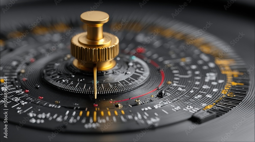 Poster quantum generated icon representing golden ratio reversal zone finder with abstract design in vibran