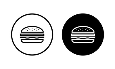 Burger icon vector illustration. burger sign and symbol. hamburger