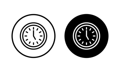 Clock icon vector illustration. Time sign and symbol. watch icon