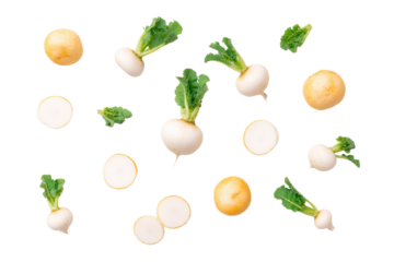 Minimalist turnip macro shot created for nutrition-data icons, grocery app UI and meal-planning charts