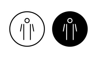 Man icon vector illustration. male sign and symbol. human symbol