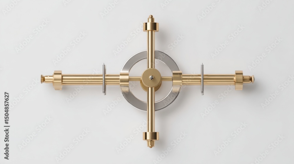 Poster quantum simulated capital flow fibonacci oscillator icon illustrating financial market analysis and 