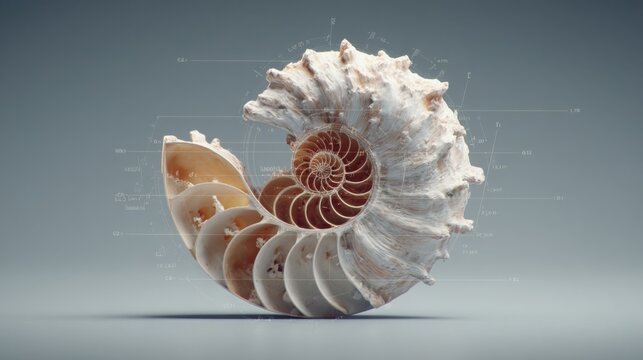 Quantum timed fibonacci spiral projection tool icon concept demonstrating mathematical patterns and predictive analysis techniques