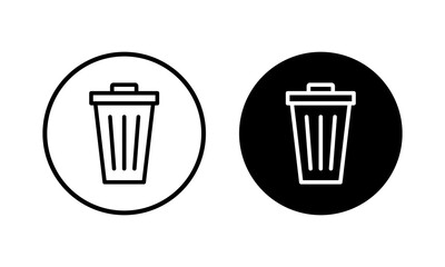 Trash icon vector illustration. trash can icon. delete sign and symbol.