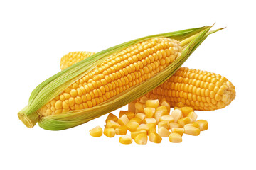 Minimal sweet-corn kernel motif on transparent background supplies rustic accent to compostable popcorn bags