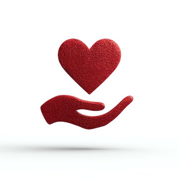 journey customer marketing emotional A symbolic representation of care and compassion, featuring a hand cradling a heart. This image embodies love, kindness, and support for humanity.