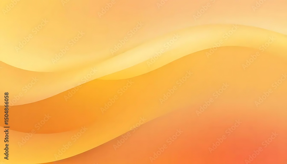 Poster abstract amber waves suggest warmth and gentle movement with light and shadow interplay.