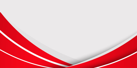 White and red abstract background vector. Modern concept with silver effect for use element cover, corporate banner, advertising, flyer, brochure, flyer, presentation