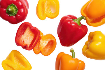 Minimal red-pepper motif on transparent background supplies vibrant accent to hot-sauce label designs