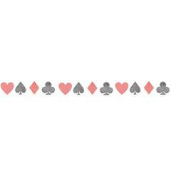 トランプ　かわいい　水彩　マーク　イラスト