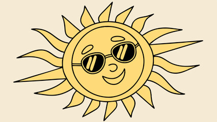 sun cartoon character