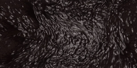 glossy polyethylene on a dark background