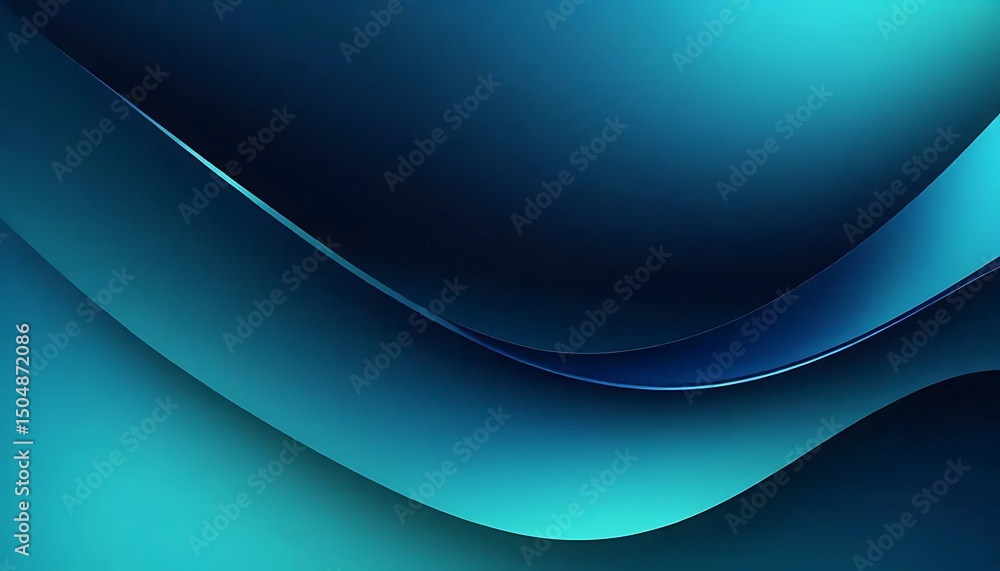 Poster abstract gradient background displaying a smooth transition from blue to teal to vibrant green color
