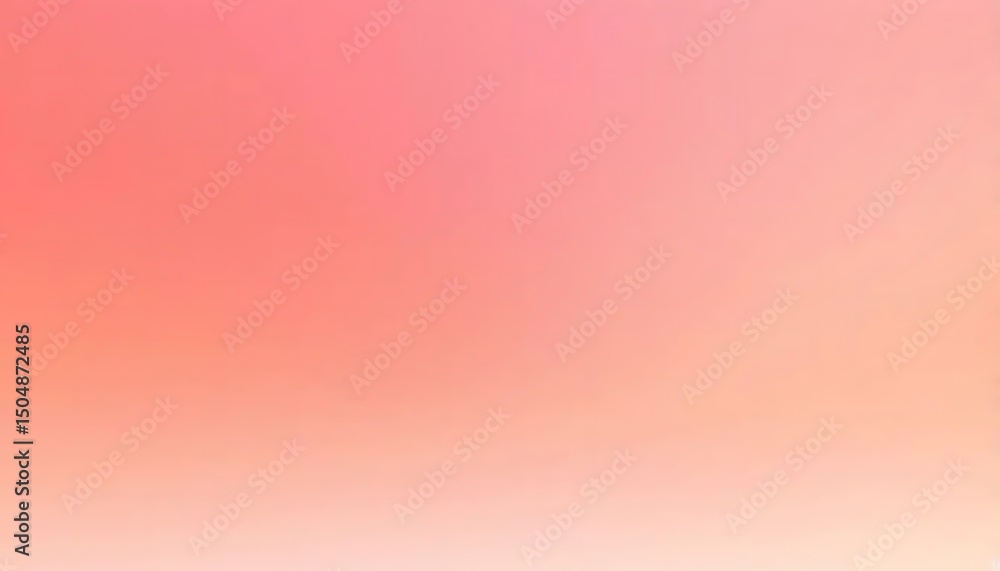 Poster Abstract gradient background features soft transitions from coral to light peach, creating warmth.