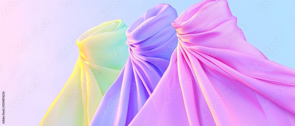 Poster a row of colorful ties are shown in the image