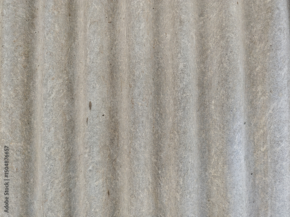 Poster a textured gray surface showing a rhythmic wave pattern, presenting a rough material. the interplay 