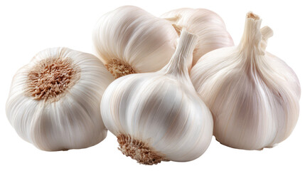  Garlic Bulb Isolated on Transparent Background