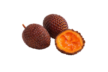 Bright buriti arrangement isolated on transparent background, ideal for smoothie-mix labels and rainforest cuisine blogs