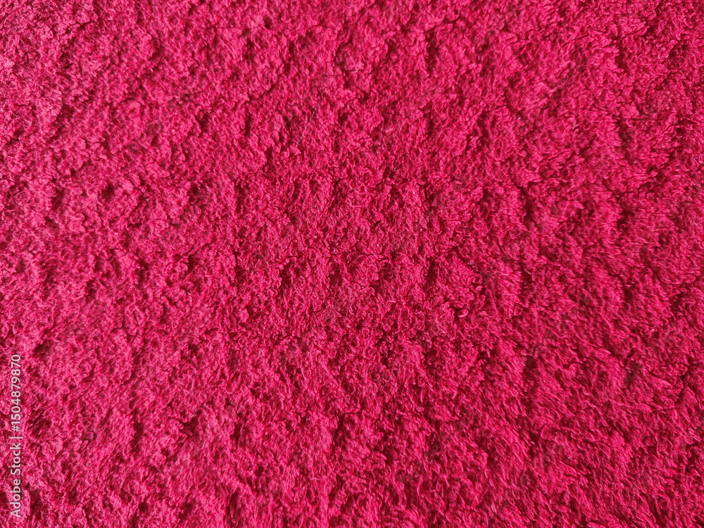 Poster a vibrant and luxurious texture with a dense, plush feel in deep pink, ideal for adding warmth and c