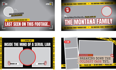 True Crime & Mystery Youtube Thumbnail V2