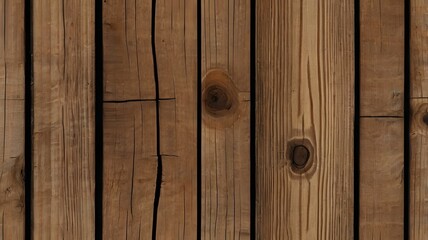 Fototapeta premium background abstract wooden vertical planks with round knots and clean brown surface ideal for rustic and traditional wood surface textures