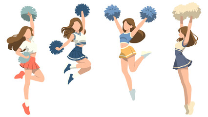 Female Cheerleader Illustration.