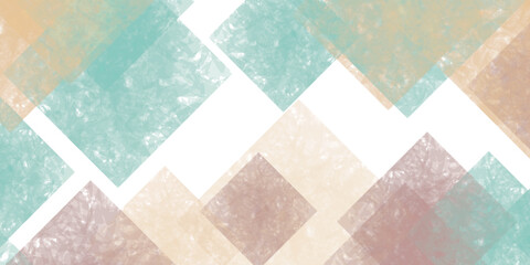 カラフル　四角　和紙　背景